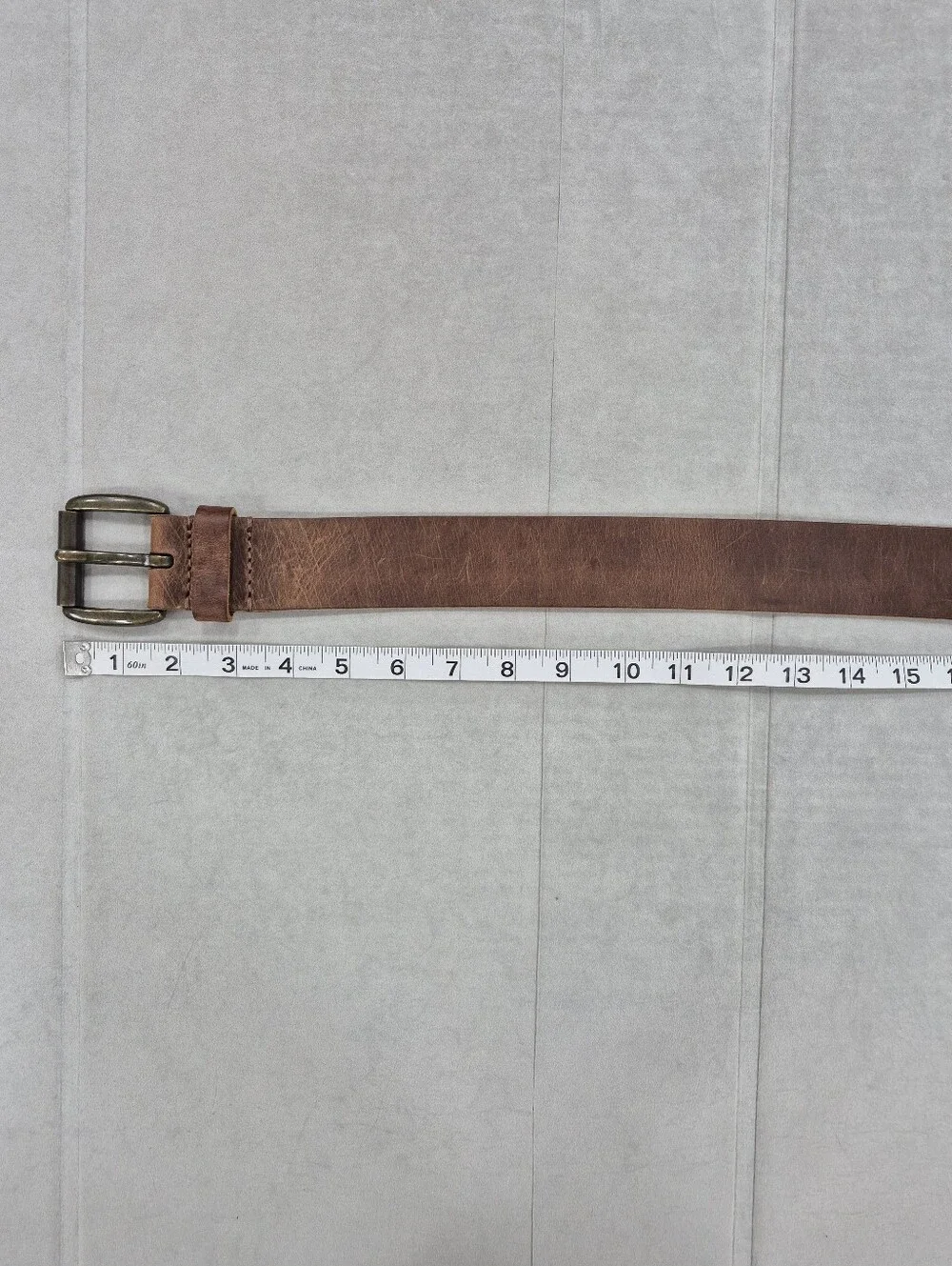 American Eagle Outfitters belt men's 34 brown leather distressed finish casual